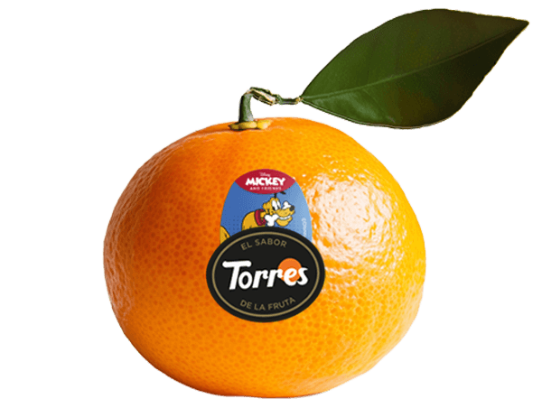 Clementinas Frutas Torres con pegatina oficial de Pluto - colección Disney